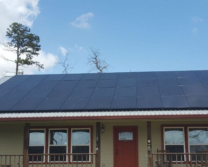 solar panels on home roof