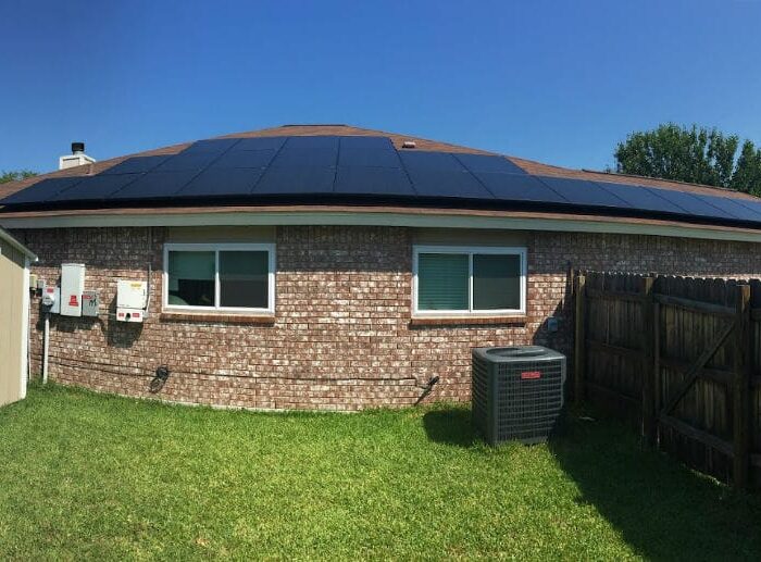 solar panels on home roof