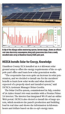 HCECA installs solar with solar centex