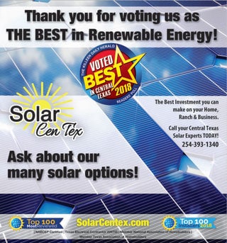 SolarCentex best renewable energy flyer